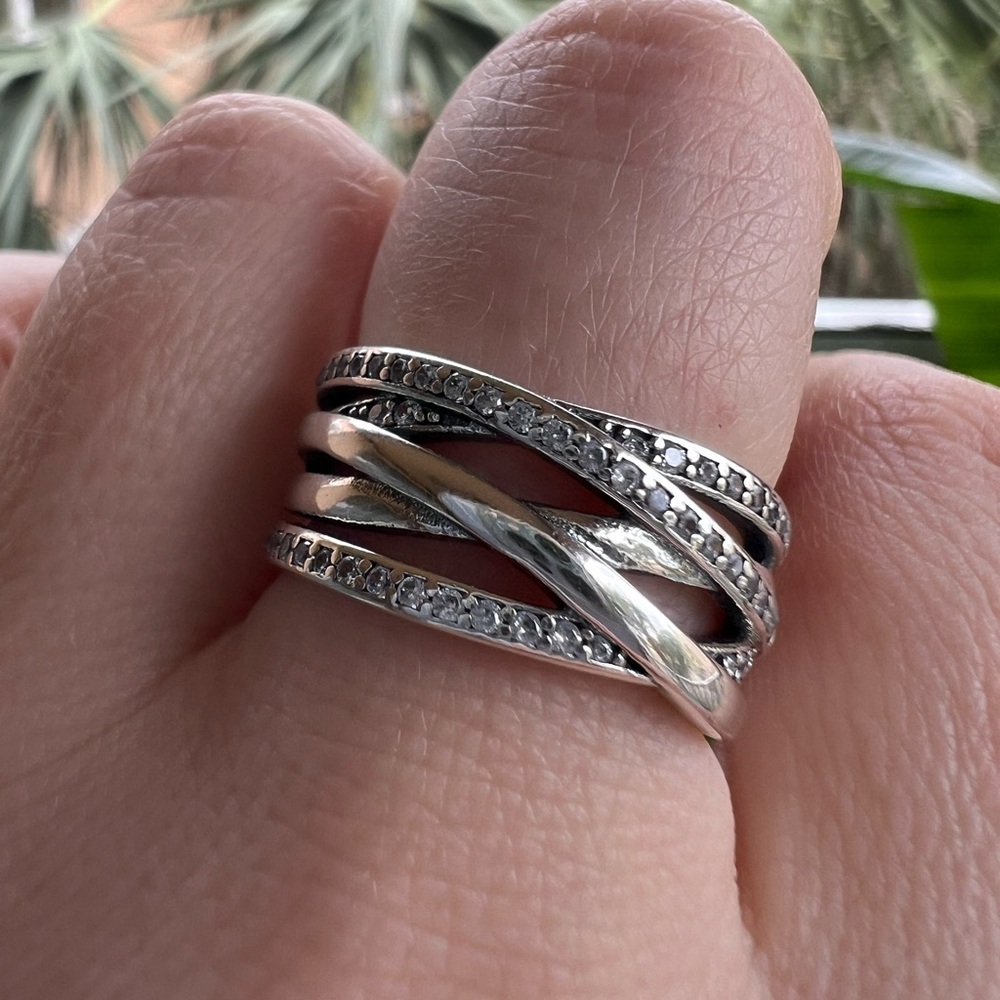 Pandora Entwined Ring, Size 8.25 - Picture 7 of 12